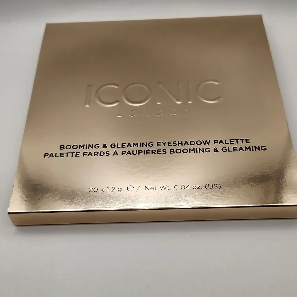 Iconic London Booming and Gleaming Eyeshadow Palette 20 Shades Matte Shimmer